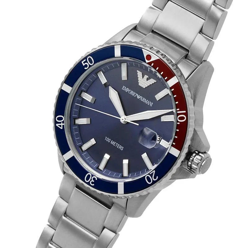 Emporio Armani Diver Blue Dial Men's Watch | AR11339